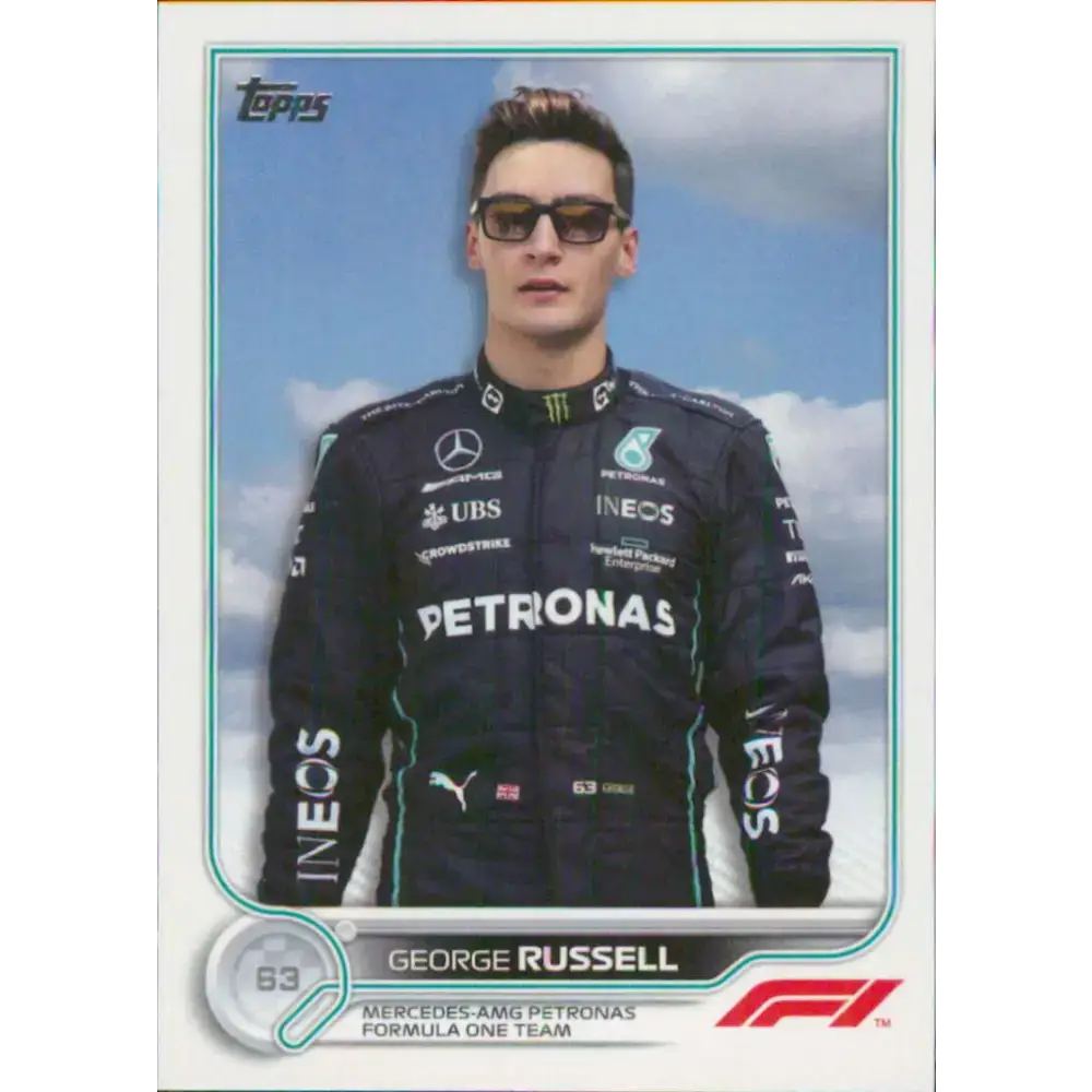 2022 Topps Formula 1 #20 George Russell NM-MT Racing Card - Racing Card Single