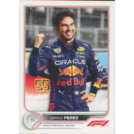 2022 Topps Formula 1 #22 Sergio Perez NM-MT Racing Card - Racing Card Single