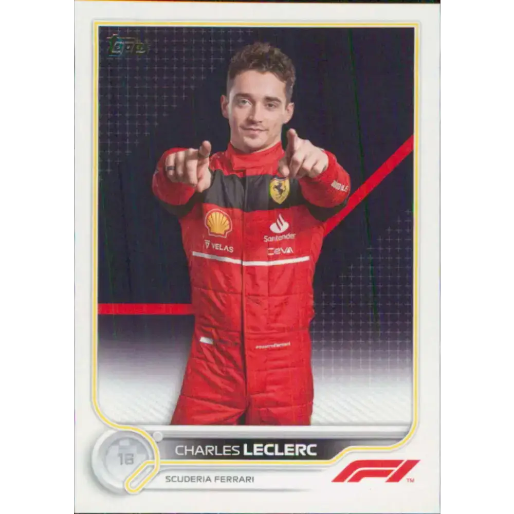 2022 Topps Formula 1 #25 Charles Leclerc NM-MT Racing Card - Racing Card Single