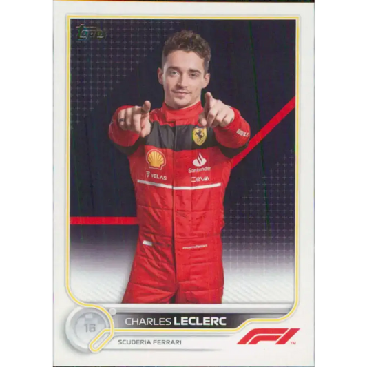 2022 Topps Formula 1 #25 Charles Leclerc NM-MT Racing Card - Racing Card Single