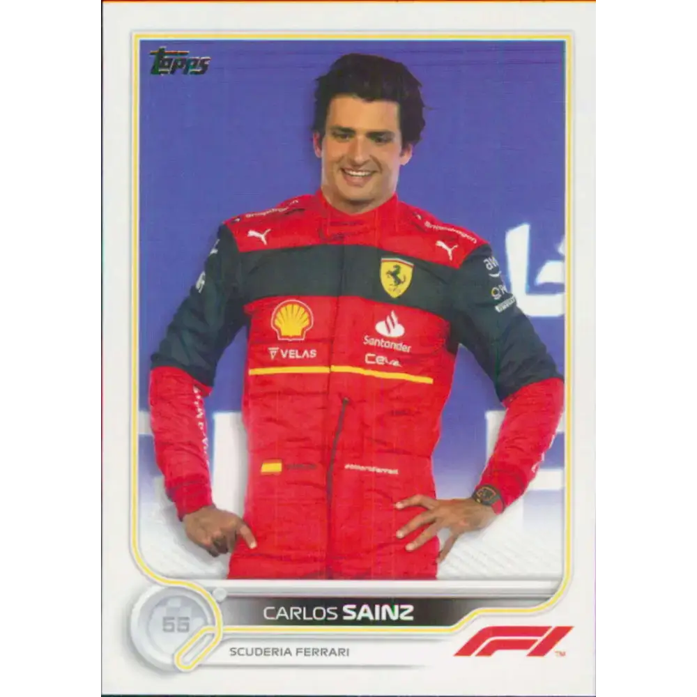 2022 Topps Formula 1 #30 Carlos Sainz NM-MT Racing Card - Racing Card Single