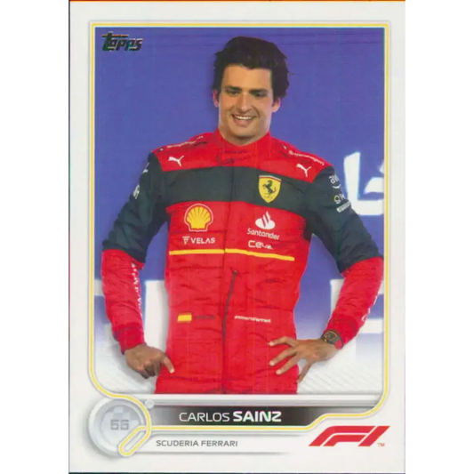 2022 Topps Formula 1 #30 Carlos Sainz NM-MT Racing Card - Racing Card Single