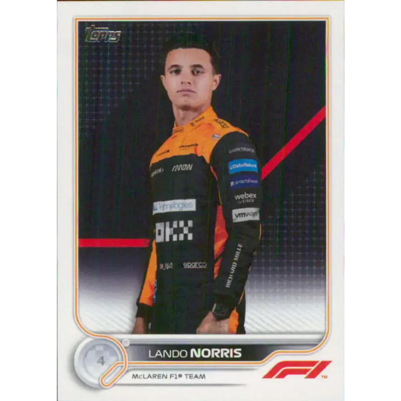 2022 Topps Formula 1 #33 Lando Norris NM-MT Racing Card - Racing Card Single