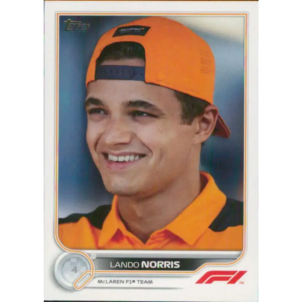 2022 Topps Formula 1 #34 Lando Norris NM-MT Racing Card - Racing Card Single