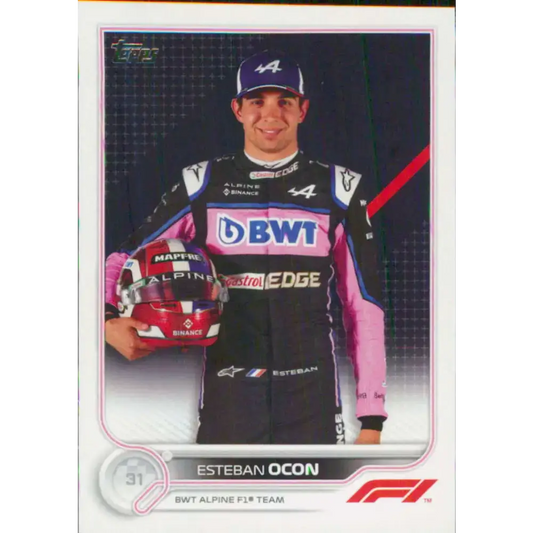 2022 Topps Formula 1 #41 Esteban Ocon NM-MT Racing Card - Racing Card Single