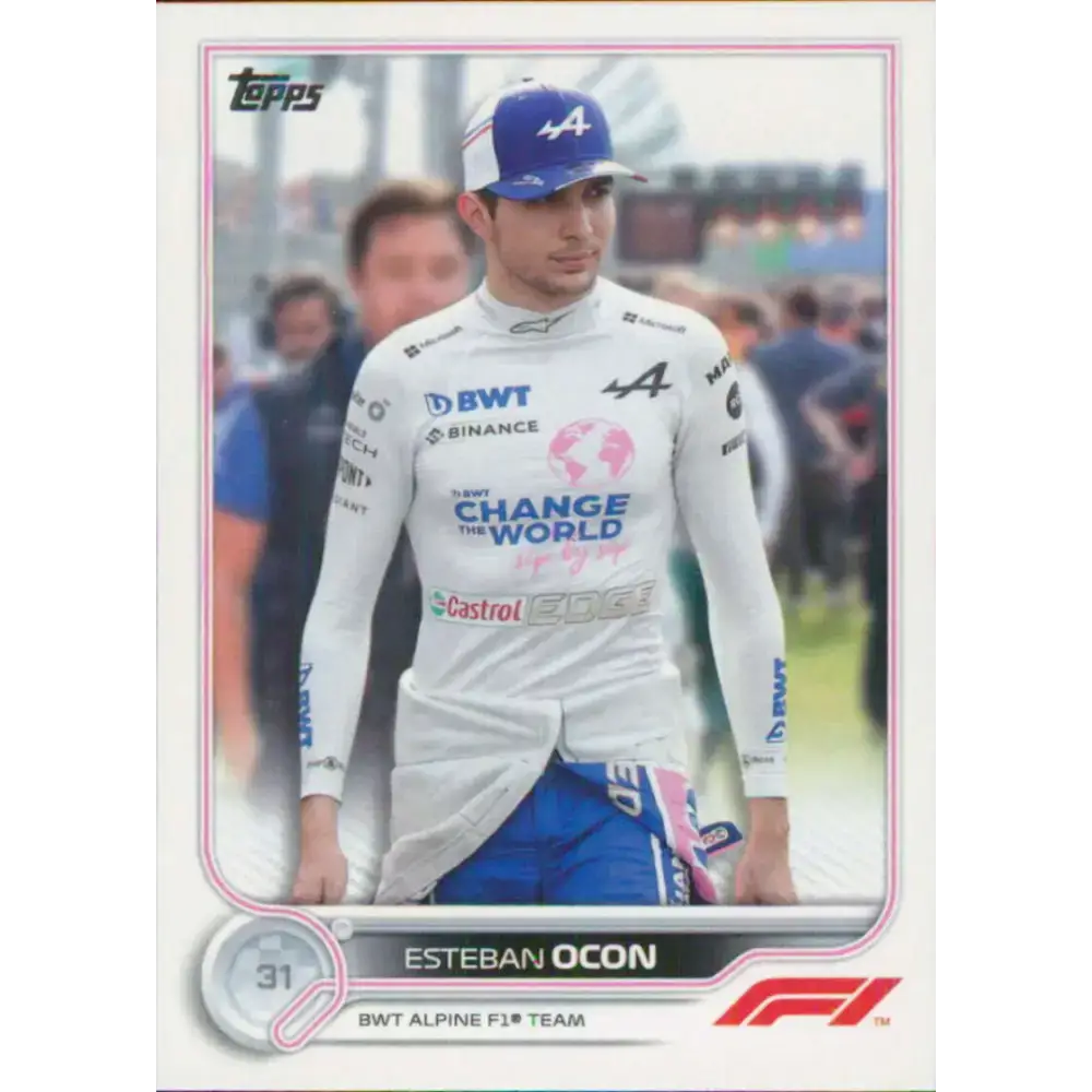 2022 Topps Formula 1 #43 Esteban Ocon NM-MT Racing Card - Racing Card Single