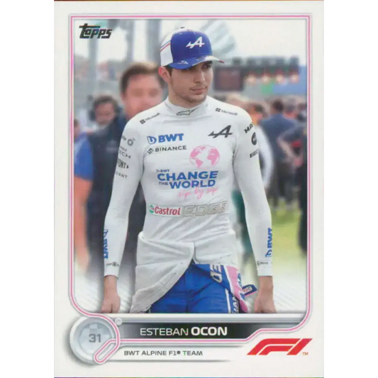 2022 Topps Formula 1 #43 Esteban Ocon NM-MT Racing Card - Racing Card Single