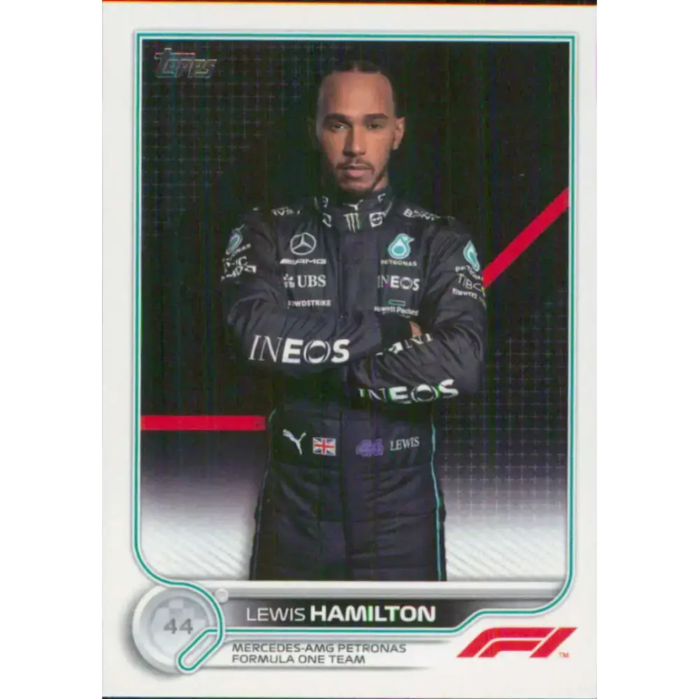 2022 Topps Formula 1 #5 Lewis Hamilton NM-MT Racing Card - Racing Card Single