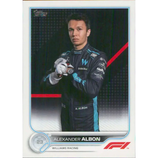 2022 Topps Formula 1 #54 Alexander Albon NM-MT Racing Card - Racing Card Single