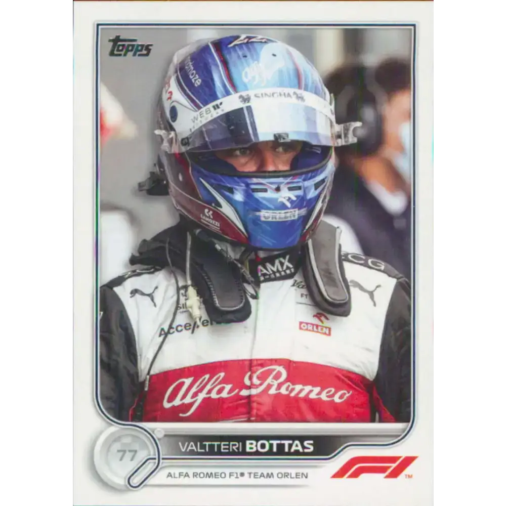 2022 Topps Formula 1 #60 Valtteri Bottas NM-MT Racing Card - Racing Card Single