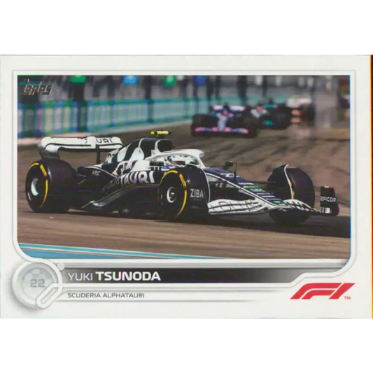 2022 Topps Formula 1 #63 Yuki Tsunoda NM-MT Racing Card - Racing Card Single