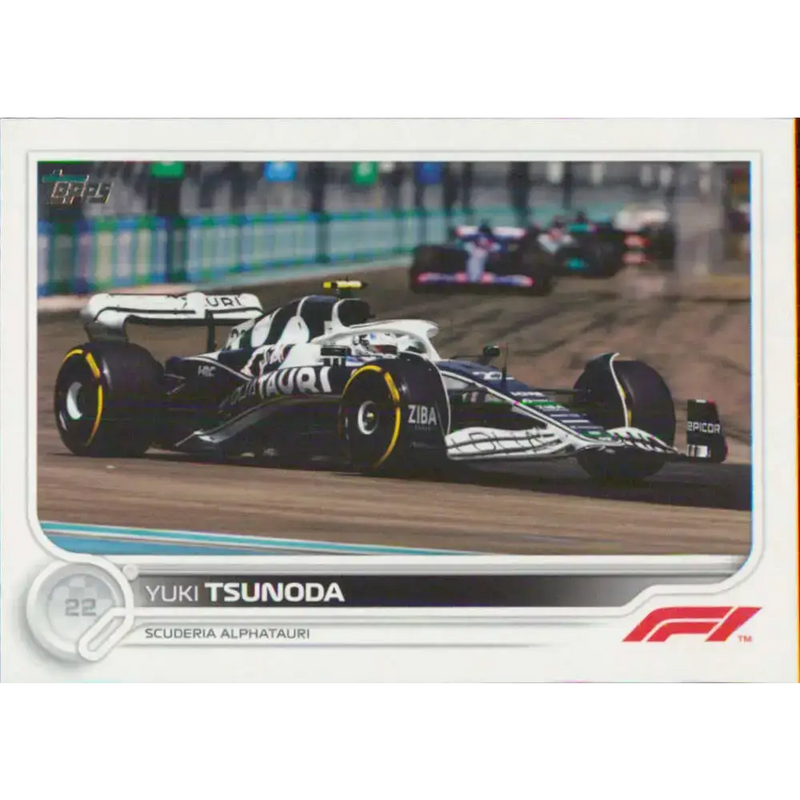 2022 Topps Formula 1 #63 Yuki Tsunoda NM-MT Racing Card - Racing Card Single