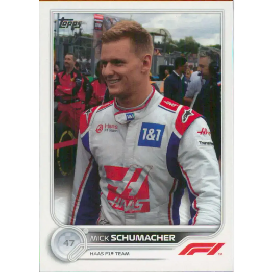 2022 Topps Formula 1 #70 Mick Schumacher NM-MT Racing Card - Racing Card Single