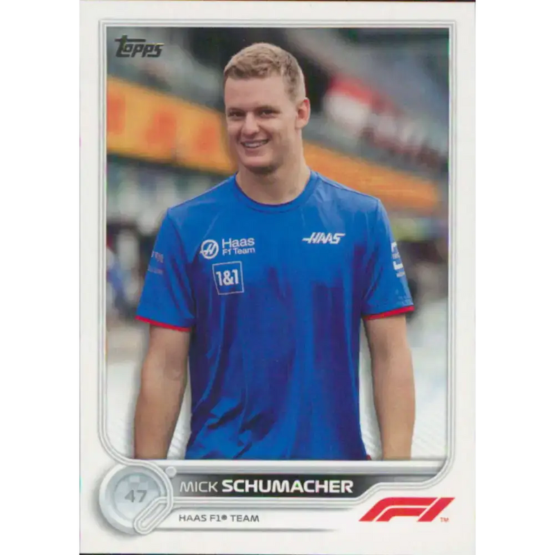 2022 Topps Formula 1 #71 Mick Schumacher NM-MT Racing Card - Racing Card Single