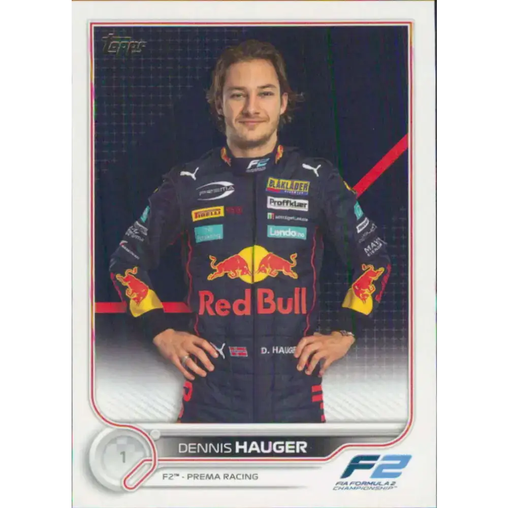 2022 Topps Formula 1 #77 Dennis Hauger NM-MT Racing Card - Racing Card Single