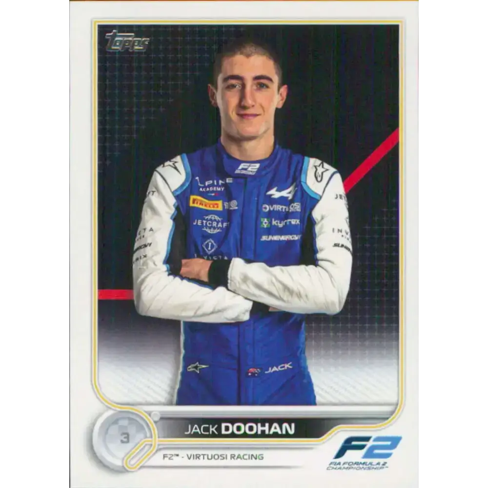 2022 Topps Formula 1 #79 Jack Doohan NM-MT Racing Card - Racing Card Single