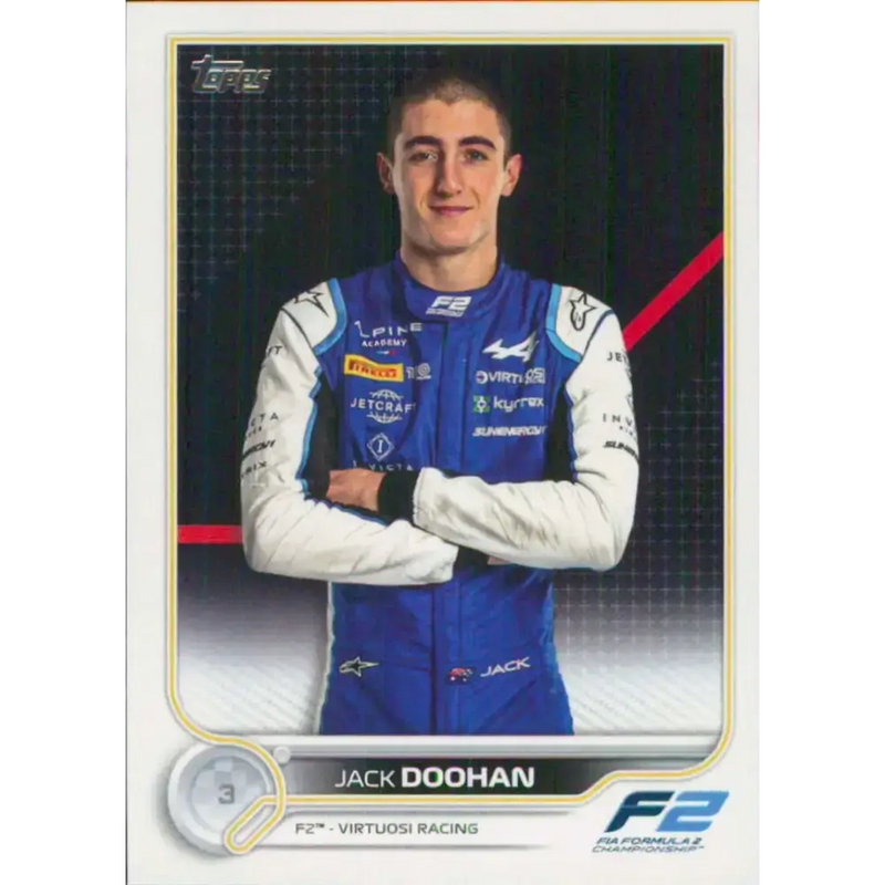 2022 Topps Formula 1 #79 Jack Doohan NM-MT Racing Card - Racing Card Single