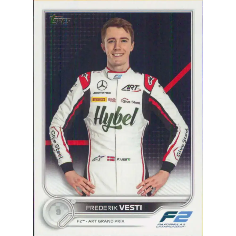 2022 Topps Formula 1 #85 Frederik Vesti NM-MT Racing Card - Racing Card Single