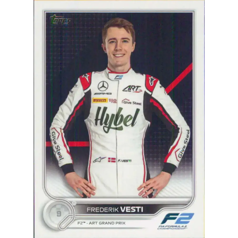 2022 Topps Formula 1 #85 Frederik Vesti NM-MT Racing Card - Racing Card Single