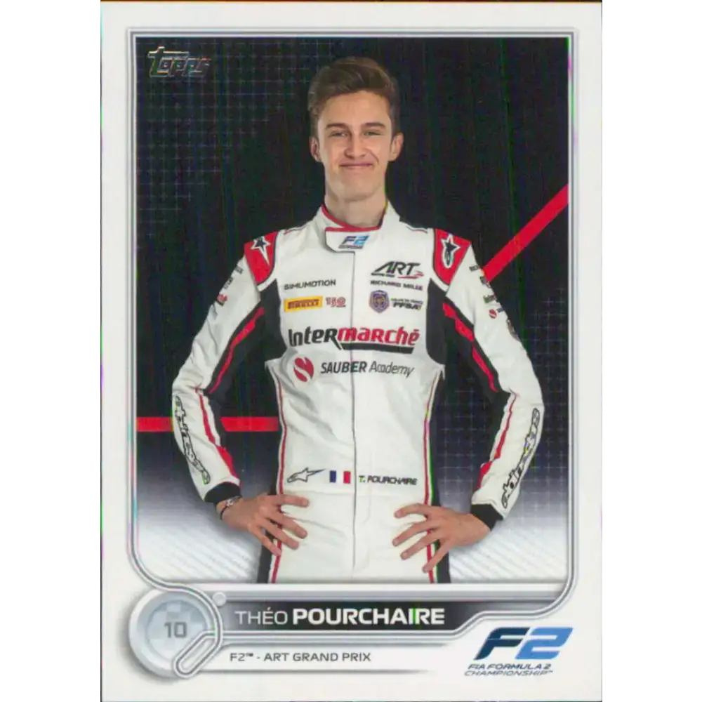2022 Topps Formula 1 #86 Theo Pourchaire NM-MT Racing Card - Racing Card Single
