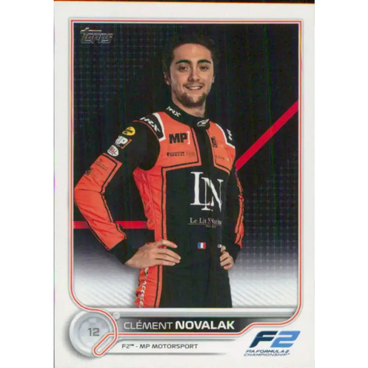 2022 Topps Formula 1 #88 Clement Novalak NM-MT Racing Card - Racing Card Single