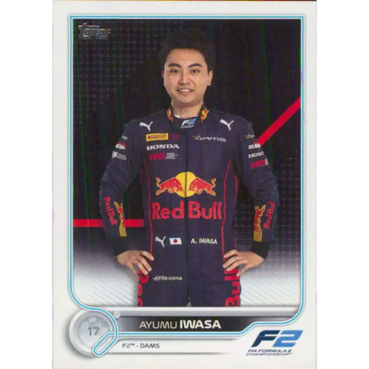 2022 Topps Formula 1 #92 Ayumu Iwasa NM-MT Racing Card - Racing Card Single