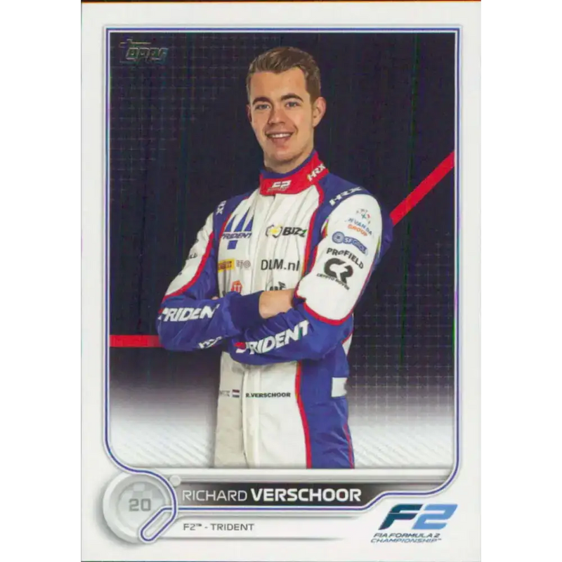 2022 Topps Formula 1 #93 Richard Verschoor NM-MT Racing Card - Racing Card Single