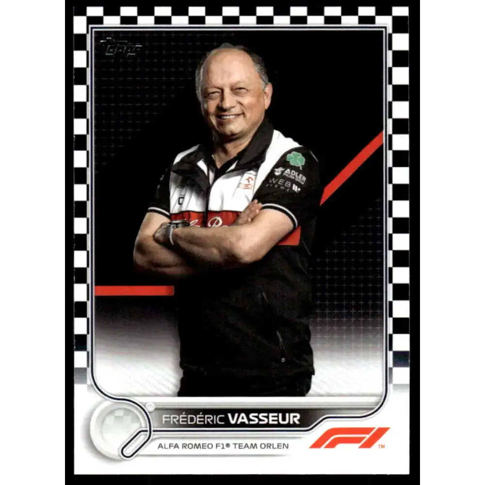 2022 Topps Formula 1 Checker Flag #107 Frederic Vasseur NM-MT Racing Card - Racing Card Single