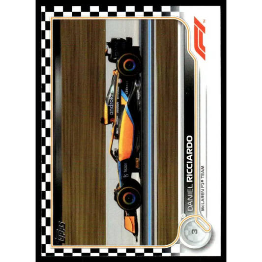 2022 Topps Formula 1 Checker Flag #120 Daniel Ricciardo NM-MT Racing Card - Racing Card Single