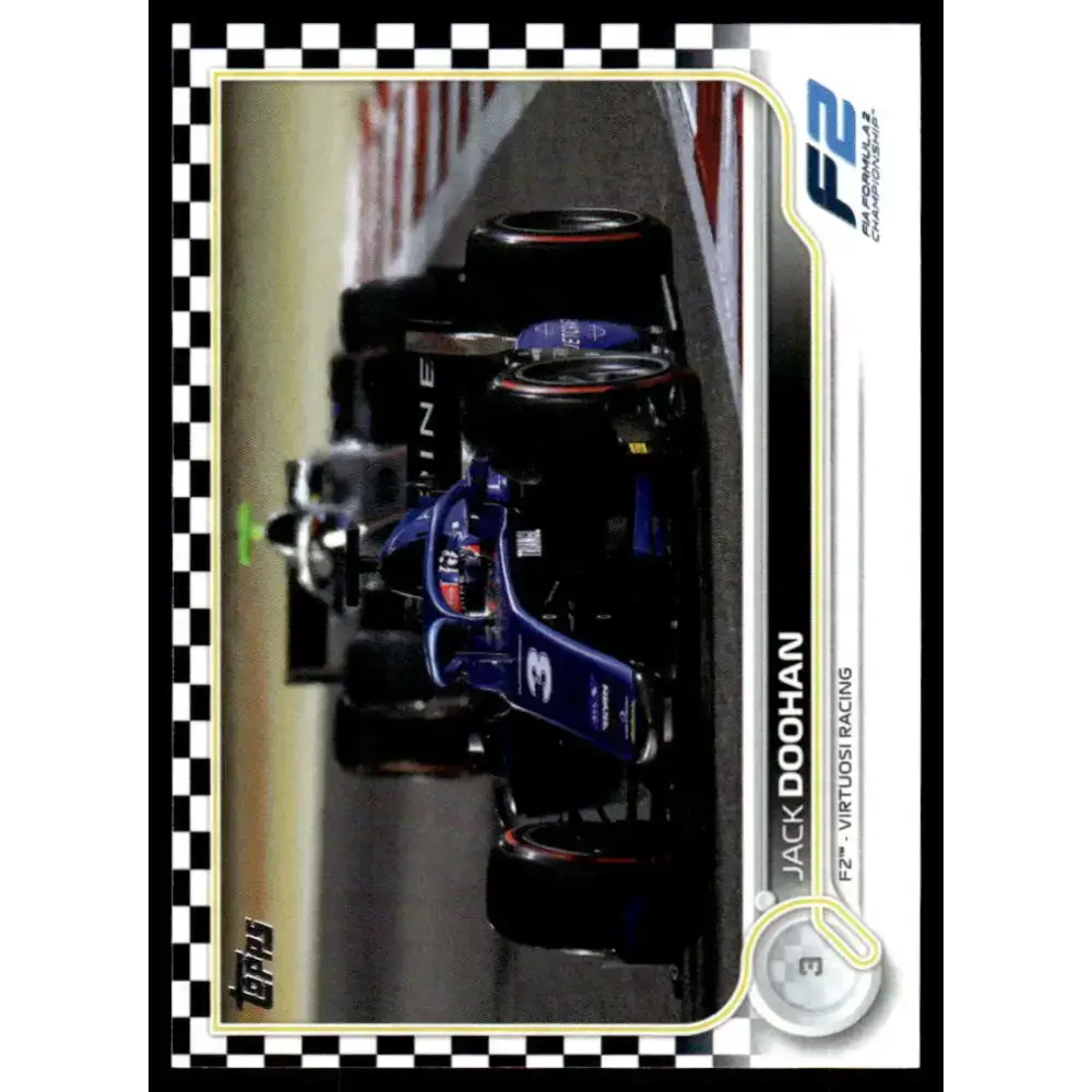 2022 Topps Formula 1 Checker Flag #131 Jack Doohan NM-MT Racing Card - Racing Card Single