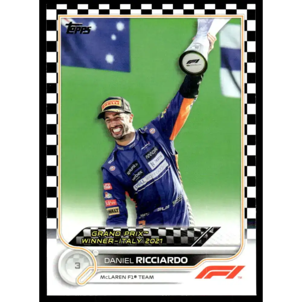 2022 Topps Formula 1 Checker Flag #164 Daniel Ricciardo NM-MT Racing Card - Racing Card Single