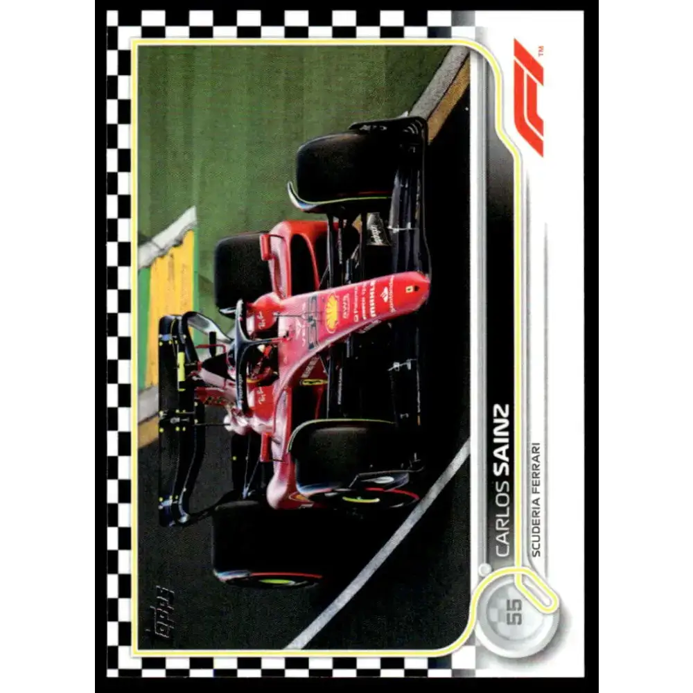 2022 Topps Formula 1 Checker Flag #31 Carlos Sainz NM-MT Racing Card - Racing Card Single