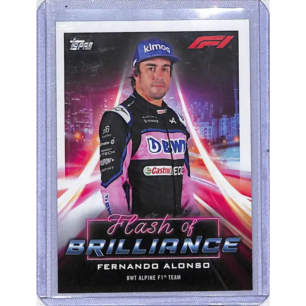 2022 Topps Formula 1 #FOB-FA Fernando Alonso NM-MT BWT Alpine - Racing Card Single