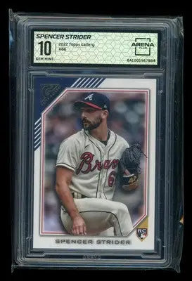 2022 Topps Gallery Spencer Strider #66 RC Baseball Arena Club 10