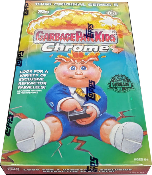 2022 Topps Garbage Pail Kids Chrome Hobby Box GPK Original Series 5 - Entertainment Card Box
