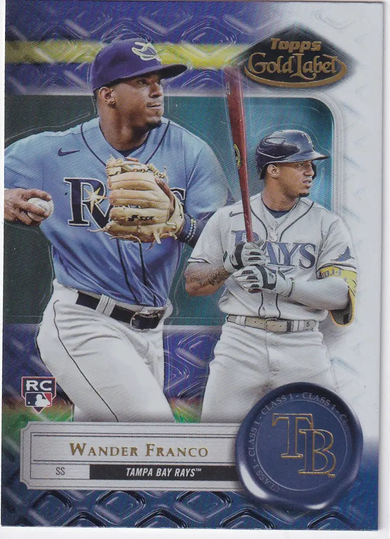 2022 TOPPS GOLD LABEL #96 WANDER FRANCO- TAMPA BAY RAYS - Baseball Card Single