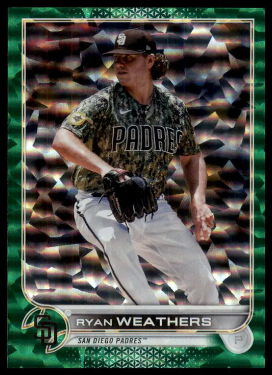 2022 Topps - Green Foilboard Ryan Weathers 70 /499 San Diego Padres Baseball NM - Baseball Card Single