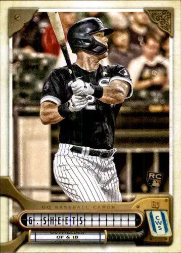 Baseball card of Gavin Sheets from 2022 Topps Gypsy Queen with original gloss