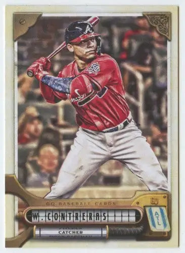 William Contreras baseball card from 2022 Topps Gypsy Queen series featuring Braves player