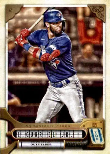 Baseball card from 2022 Topps Gypsy Queen featuring Lourdes Gurriel Jr Blue Jays