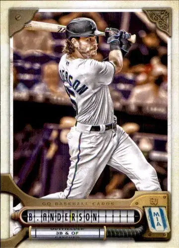 Baseball card featuring Brian Anderson at bat from 2022 Topps Gypsy Queen series