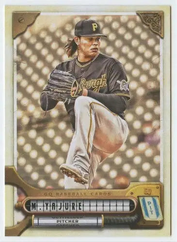 Baseball card featuring pitcher from 2022 Topps Gypsy Queen Miguel Yajure Pirates