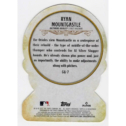 2022 Topps Gypsy Queen Crystal Gazing Die-Cut #CG-7 Ryan Mountcastle NM-MT Baltimore Orioles Baseball Card - Baseball