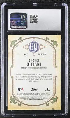 2022 Topps Gypsy Queen Shohei Ohtani #39 Baseball CGC 9