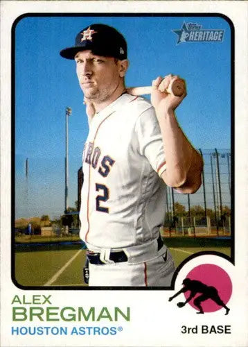 2022 Topps Heritage #104 Alex Bregman NM-MT Astros ID:41236 - Baseball Card Single