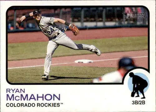 2022 Topps Heritage #114 Ryan McMahon NM-MT Rockies ID:41244 - Baseball Card Single