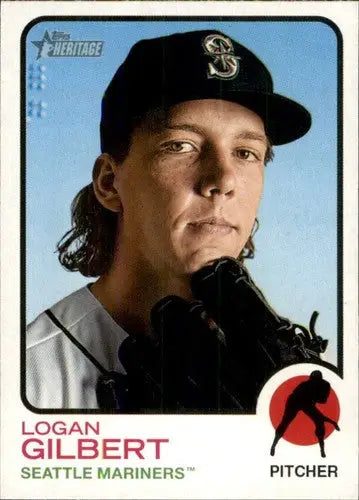 2022 Topps Heritage #142 Logan Gilbert NM-MT Mariners ID:41259 - Baseball Card Single