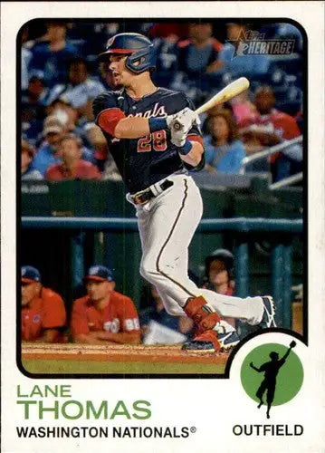 2022 Topps Heritage #159 Lane Thomas NM-MT Nationals ID:41271 - Baseball Card Single