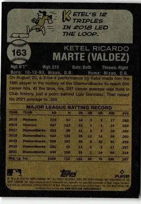 2022 Topps Heritage #163 Ketel Marte - Baseball Card Single