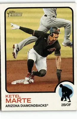 2022 Topps Heritage #163 Ketel Marte - Baseball Card Single